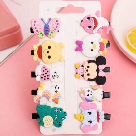 10Pcs Cartoon Baby Hairpins Fruit Unicorn Hair Clips Chidlren Hair Clips Barrette Kids Hair Accessories - 8