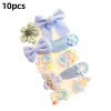 8/9/10Pcs/Set Cartoon Baby Girl Hair Clips Cute Bear Children Hairpins Bowknot Knitted Flower Kids Barretees Baby Hair Accessori - B- 3