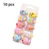 5 /10/14Pcs/Set Cute Bowknot Baby Girl Hair Clips Korean Flower Children Sides Barrettes Baby Hair Accessories - D-2