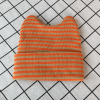Red Baby Cute Ear Striped Hat - Red