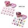 40Pcs/Set Cute Flowers Bows Baby Elastic Hair Bands Cartoon Girls Hair Ties Kids Hair Accessories - set 1