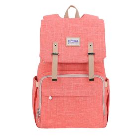SUNVENO Fashion Diaper Bag Mommy Maternity Nappy Bag Large Capacity Travel Backpack Nursing Bag for Baby Care - pink