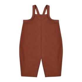 Baby Boy And Girl Solid Color Thickened Loose Comfy Romper - 100 (2-3Y) - Red