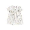 Baby Girl Cartoon Print Pattern Doll Neck Princess Dress - 90 (12-24M) - White