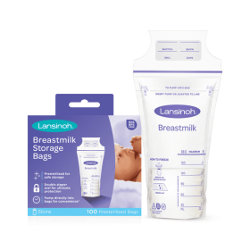 Lansinoh Breastmilk Storage Bags for Breastfeeding Moms, 100 Ct - Lansinoh