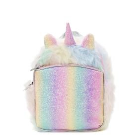 Wonder Nation Kids Faux Fur Unicorn Mini Backpack - Wonder Nation