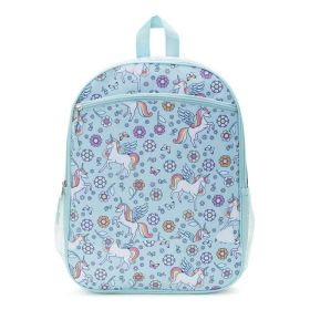 Wonder Nation Kids 16" Laptop Backpack, Teal Haze Unicorn - Wonder Nation