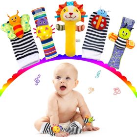 Baby (boys and girls) plush toys for toddlers; wrist rattles; rattles - default