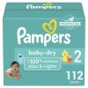 Pampers Baby-Dry Diapers Size 2, 112 Count - Pampers