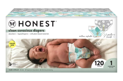 The Honest Company Clean Conscious Baby Diapers, Size 1, 120 ct - The Honest Company