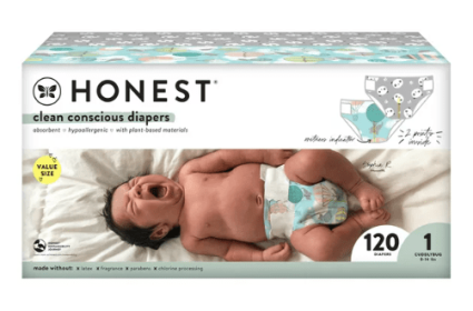 The Honest Company Clean Conscious Baby Diapers, Size 1, 120 ct - The Honest Company