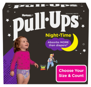 Pull-Ups Girls' Night-Time Training Pants Size 3T-4T;  60 Count - Pull-Ups