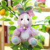 8.27inch Cute Rabbit Plush Toy Doll Pillow Children's Holiday Gift Easter Bunny - Purple - 8.27inch