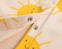 Baby Cartoon Sun Pattern Snap Button Long Sleeved Romper In Spring & Autumn - 66 (3-6M) - Yellow