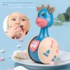 Crawling Early Education Tumbler Fawn; 3-6-9-12 Months Old Baby Learning To Crawl Children's Vocal Music Toys - Coffee