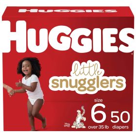 Huggies Little Snugglers Wetness Indicator Hypoallergenic Diapers Size 6;  Count 50