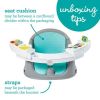 Infantino Music & Lights 3-in-1 Discovery Seat and Booster, 4-48 Months Unisex, Teal - Infantino