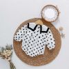 Baby Girl Polka Dot Graphic Salior Collar Design Bodysuit - 66 (3-6M) - White