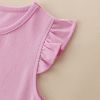 Baby Cartoon Patched Graphic Sleeveless Princess Summer Dress - 90 (12-24M) - Pink