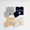 Baby Bear Letters Pattern Hoodies Combo Trousers Casual Cute Sets - 73 (6-9M) - Blue