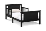 Connelly Reversible Panel Toddler Bed Black/Vintage Walnut - as Pic