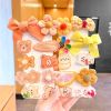 8/9/10Pcs/Set Cartoon Baby Girl Hair Clips Cute Bear Children Hairpins Bowknot Knitted Flower Kids Barretees Baby Hair Accessori - A- 1