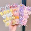8/9/10Pcs/Set Cartoon Baby Girl Hair Clips Cute Bear Children Hairpins Bowknot Knitted Flower Kids Barretees Baby Hair Accessori - A- 1