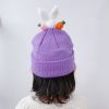 1-6Y Girls Boys Cute Rabbit Knitteed Hat - Yellow - 1 6Y