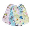 3-Pack Color Random Washable Waterproof Children's Super Soft Bib Baby Bib - 3 bars color random