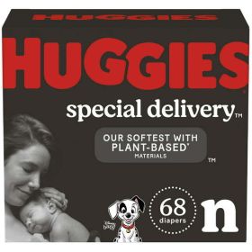 Huggies Special Delivery Hypoallergenic Baby Diapers Size Newborn;  68 Count