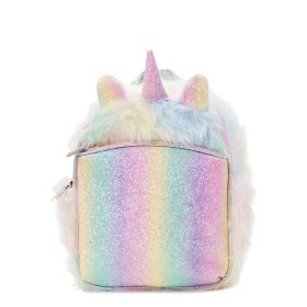 Wonder Nation Kids Faux Fur Unicorn Mini Backpack