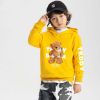 Baby Boy Slogan And Bear Print Pattern Long Sleeve Hoodie With Hat - 90 (12-24M) - Blue