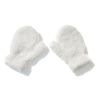 2Pcs/set Children Plush Gloves Solid Color Winter Warm Thicken Gloves - White