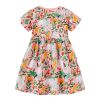 Baby Girl All Over Print Pattern Long Style Fashion Cotton Dress - 90 (12-24M) - Pink