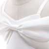 Baby Girl Solid Color Sling Princess Fashion Dress Children's Formal Dress - 100 (2-3Y) - White