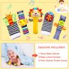 Baby (boys and girls) plush toys for toddlers; wrist rattles; rattles - default