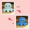 1piece Cute Flip Octopus Doll Double Face Flip Octopus Plush Toy Doll 7.48*3.93in - Yellow/orange