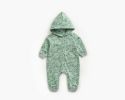 Baby Cartoon Dinosaur Graphic Snap Button Thin Style Rompers With Hat - 66 (3-6M) - Green