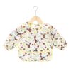 Children's Coverall European-Style Meal Clothes K Waterproof Anti-Dressing Meal Clothes Infant Bib - Fawn size 90