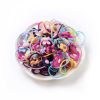 40Pcs/Set Cute Flowers Bows Baby Elastic Hair Bands Cartoon Girls Hair Ties Kids Hair Accessories - set 1