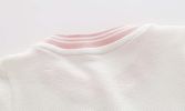 Baby Girl 1pcs Logo Graphic Graphic Side & Neck Striped Design Ruffle Hem Baseball Dress - 73 (6-9M) - Pink
