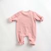 Baby Cartoon Pattern Side Snap Button Design Long Sleeved Romper - 66 (3-6M) - Orange