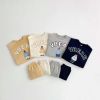 Baby Bear Letters Pattern Hoodies Combo Trousers Casual Cute Sets - 73 (6-9M) - Blue