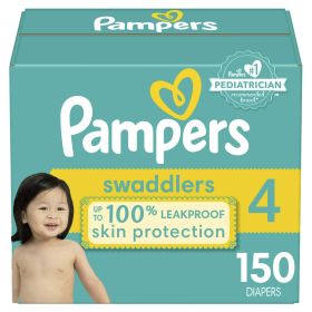 Pampers Swaddlers Diapers Size 4, 150 Count