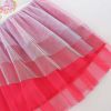 Baby Girl Butterfly Patched Pattern Mesh Patchwork Dress - 90 (12-24M) - Pink