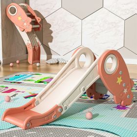 Toddler Slide Climber Set for Indoor Outdoor 3 Steps Freestanding Slide; Suitable Age1-5 Years Old Children Easy Set Up Baby Playset (Color: as picture)